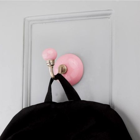 Solid Pink Wall Hooks