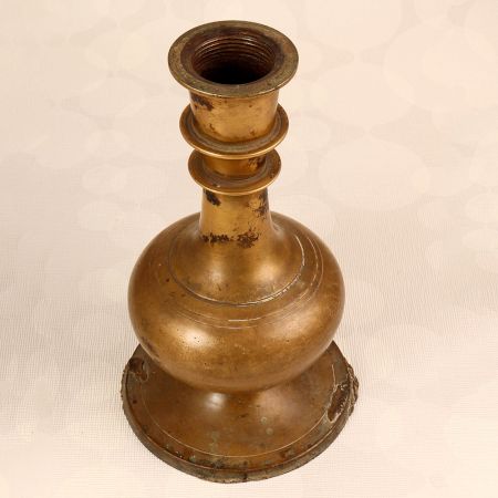 Handmade Brown Brass Hookah Base for Flower Decor