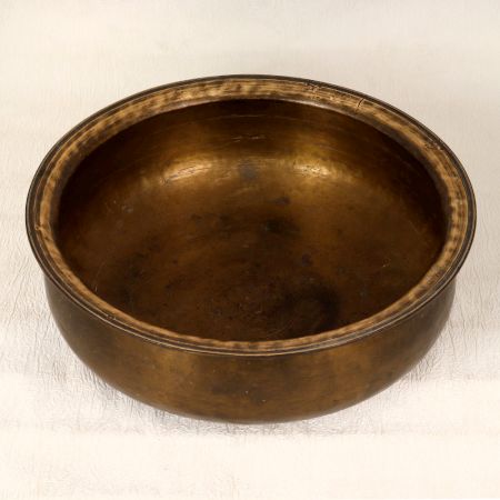 Handcrafted Vintage Finest Brass Pot from Himachal for Decor