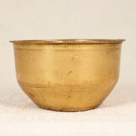 South Indian Traditional Brass Holy Pot for Indoor Decoration