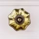 Antique Golden Murcary Glass Melon Cabinet Knob