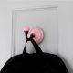 Pink Brown Calla Lily Etched Ceramic Wall Hook