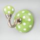 Pea Green Dotted Hooks