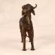 High-Quality Brass Nandi Statue in Tribal Art for Decoration