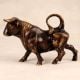 English Art Handmade Brass Statue of Fighting Bull for Decor