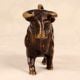English Art Handmade Brass Statue of Fighting Bull for Decor