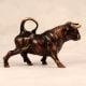 English Art Handmade Brass Statue of Fighting Bull for Decor