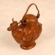 Handcrafted Copper Holy Water Pot in Cow Shape for Decor
