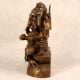 Handcrafted Brass Five Head Lord Ganesha Statue for Prayer Room
