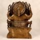 Handcrafted Brass Five Head Lord Ganesha Statue for Prayer Room