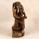 Handcrafted Brass Five Head Lord Ganesha Statue for Prayer Room