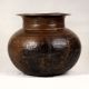 Himalayan Art Brass Water Pot in Brown Finish for Decor