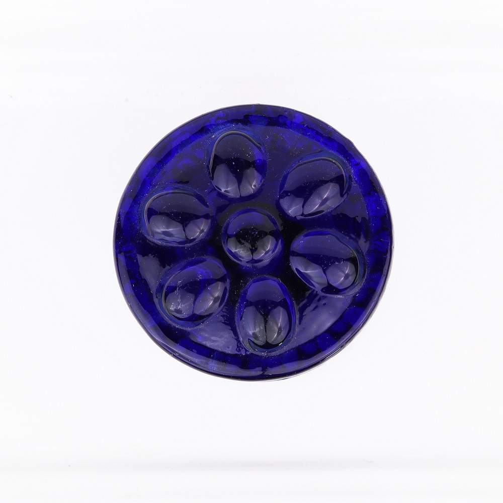 Navy Blue Power Drum Glass Drawer Knob Online