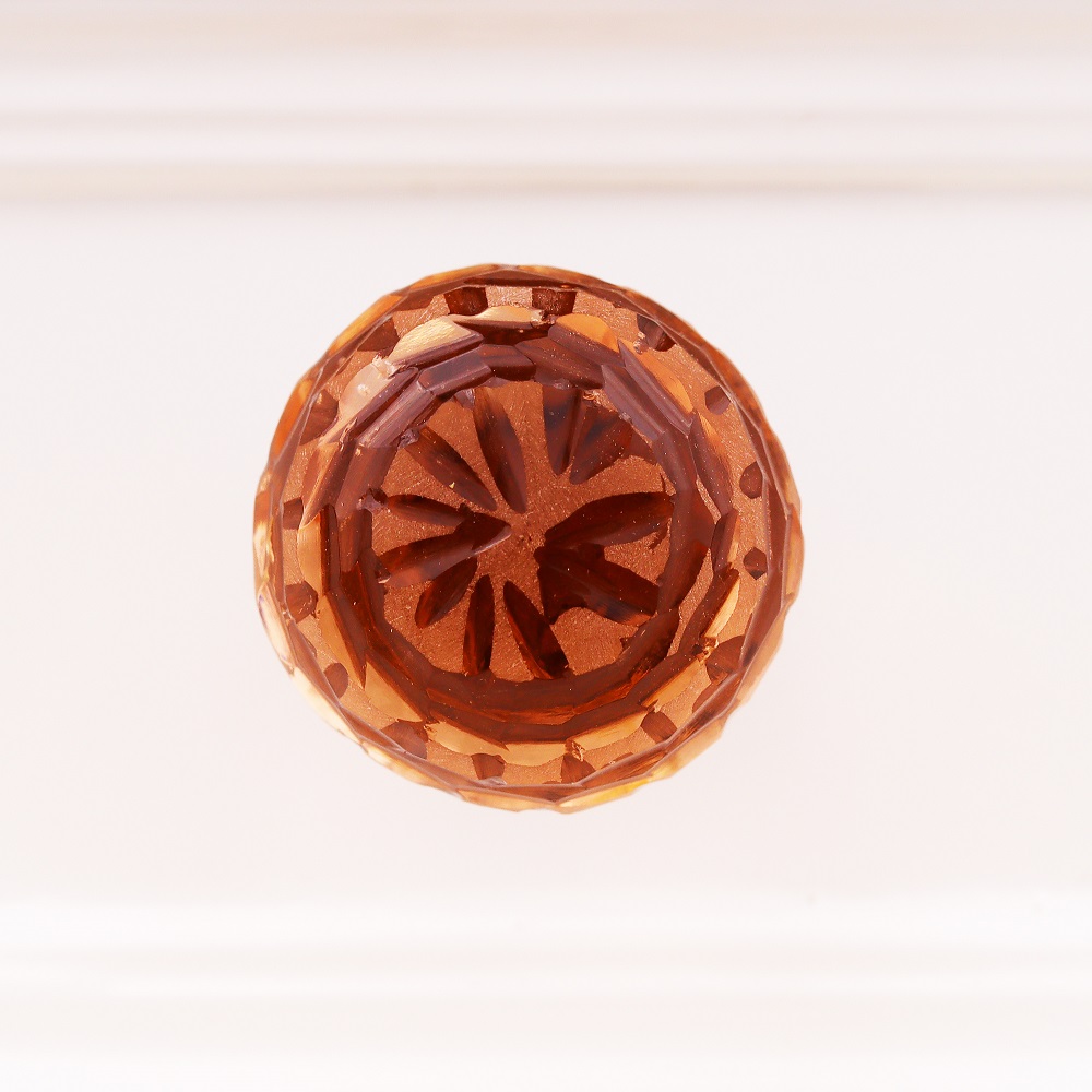 Peach Pink Fine Cut Glass Drawer Knob Online