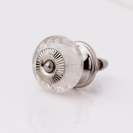 Clear Bubble Glass Cabinet Knobs