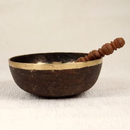 Tibetan Art Meditation Om Singing Bowl Made of Bell Metal