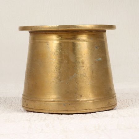 Elegant Brown South Indian Panchpatra Holy Pot Made of Brass