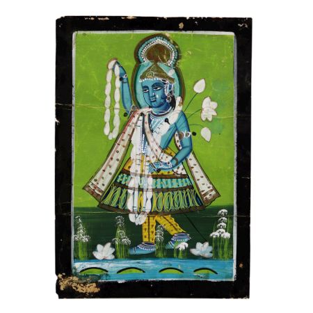 Vintage Beautiful Painting of Lord Krishna for Prayer Room