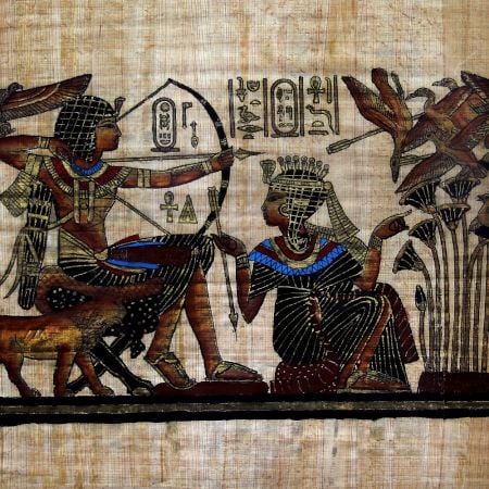 Used Cloth Wall Hanging Painting in Egyptian Art for Decoration