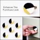 Black Wood Brass Resin Round Dresser knob