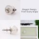 Clear Bubble Glass Cabinet Knobs