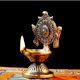 Religious Big Flower Carved Design Oil Lamp Diya