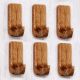 6 Pieces Small Natural Wooden No Drill Adheshive Wall Hooks