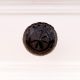 Smoky Round Patterned Glass Knob