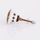 Tropical Floral Ceramic furniture Knob with gold work