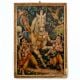 Used Vintage Paper Print of Luv Kush with Rama Horse