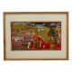 Vintage Ramayana Paper Print in Frame for Decoration