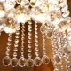 10 Strand- 10 Crystal Drop and 100 Beads Clear Chandelier Replacement Glass Christmas Ornaments