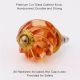 Amber Interior Cut Glass Cabinet Knob