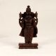 Dark Brown Wooden Lord Vishnu Dashavatara Statue in Set of 10