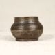 Grey Finish Brass Holy Water Pot with Needle Work for Decor
