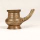 Handmade Vintage Brass Pot with Spout from South India