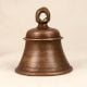 Brown High-Quality Temple Bell Made of Bell Metal for Decor