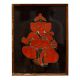 Used Modern Glass Wall Hanging Painting of Lord Ganesha for Decor