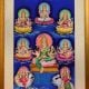 Vintage Paper Print of Goddess Laxmi in 8 Poses for Prayer Room