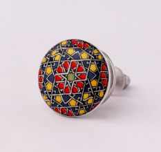 Mixed Color Ceramic Flat Drawer Knob Online