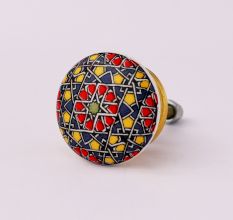 Mixed Color Ceramic Flat Drawer Knob Online