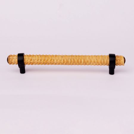 Adjustable Natural Round Rattan Drawer Handles (7 Inch)