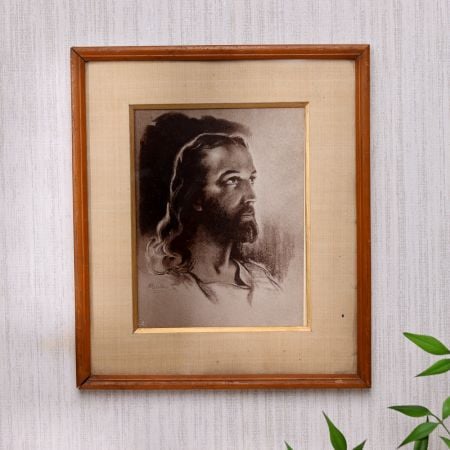 Vintage Paper Photograph of a Man in European Art