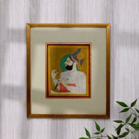 Water Colour Paper Painting of Bhawani Singh Chauhan