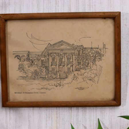 Vintage Paper Print of Calcutta for Home Decoration