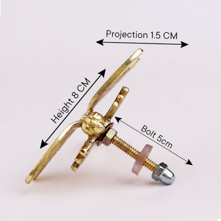 Beautiful Golden Dragonfly Metal Knob for Home Decoration