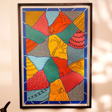 Colourful Archival Ink Canvas Painting for Decoration