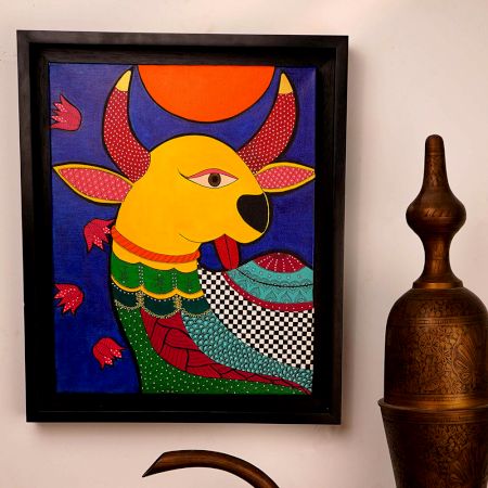 Modern Acrylic Archival Ink Canvas Painting for Decoration