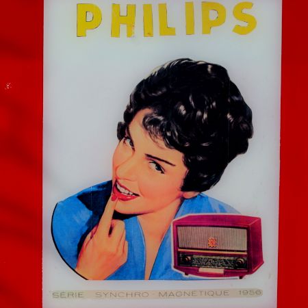 Vintage Paper Advertisement of Phillips in Wooden Frame