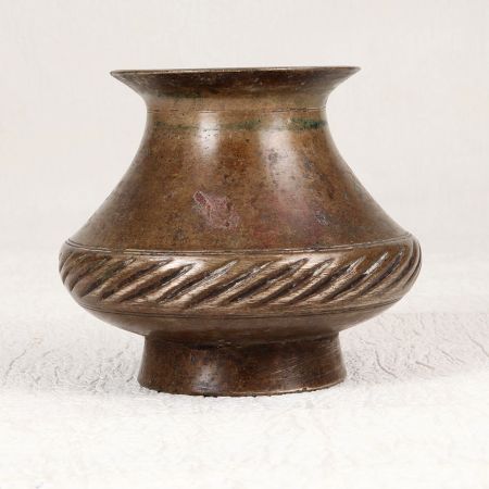 Handmade South Indian Holy Water Pot Made of Finest Brass